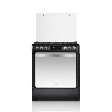 COCINA INDURAMA A GAS NIZA ZAFIRO 5 QUEMADORES 30″ NEGRA