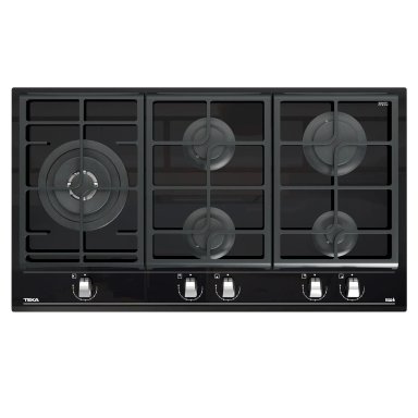 COCINA EMPOTRABLE TEKA A GAS 5 HORNILLAS GZC 95320 XBB NEGRO