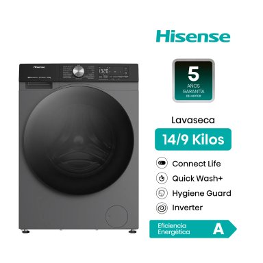 LAVASECA CARGA FRONTAL HISENSE WD3S1443BT