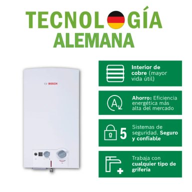 TERMA A GAS BOSCH GN PREMIUM 11L AUTOMODULANTE + KIT