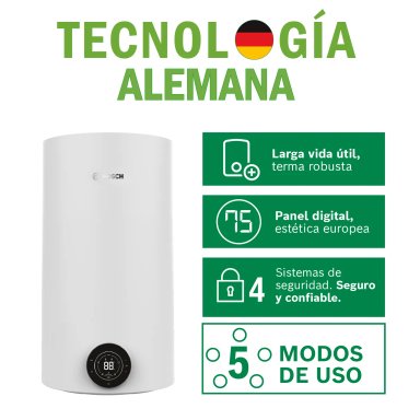 TERMA ELÉCTRICA BOSCH SMARTANK 80L + KIT DE INSTALACIÓN