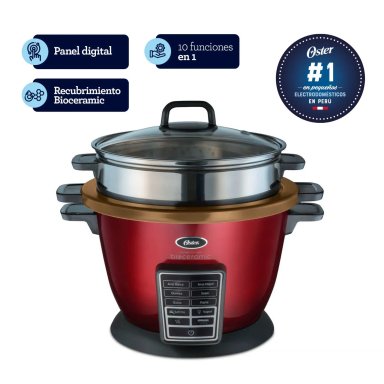 OLLA ARROCERA OSTER 2.2 LT MULTIFUNCIÓN BIOCERAMIC CKSTRC9030R