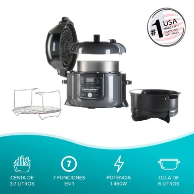 OLLA MULTIFUNCIONAL CON FREIDORA DE AIRE 7 EN 1 6L NINJA OP300EU