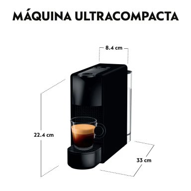 CAFETERA NESPRESSO ESSENZA MINI NEGRA 19 BARES  ESSENZA MINI