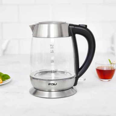 HERVIDOR ELECTRICO 1.7L VIDRIO CRYSTAL FDV