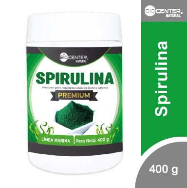 SPIRULINA X 400G - BIOCENTER NATURAL