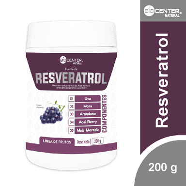 FUENTE DE RESVERATROL X 200 G - BIOCENTER NATURAL