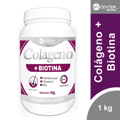 COLÁGENO + BIOTINA X1 KG - BIOCENTER NATURAL