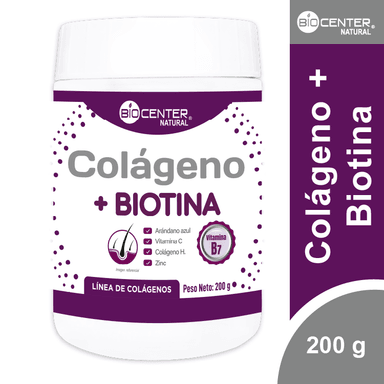 COLÁGENO + BIOTINA X 200 G - BIOCENTER NATURAL