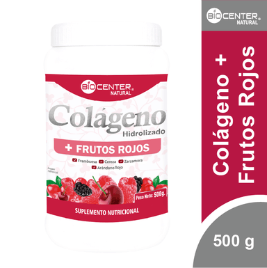 COLÁGENO + FRUTOS ROJOS X 500 G - BIOCENTER NATURAL