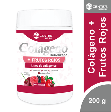 COLÁGENO + FRUTOS ROJOS X 200 G - BIOCENTER NATURAL