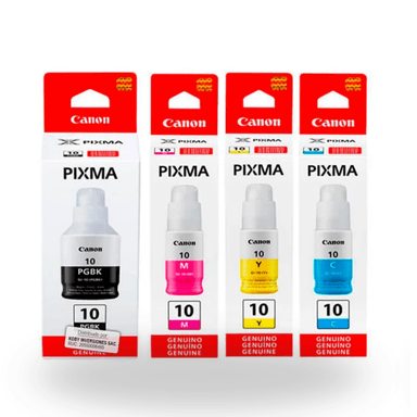 TINTA CANON GI-10 NEGRO KIT 4 BOTELLAS ORIGINAL