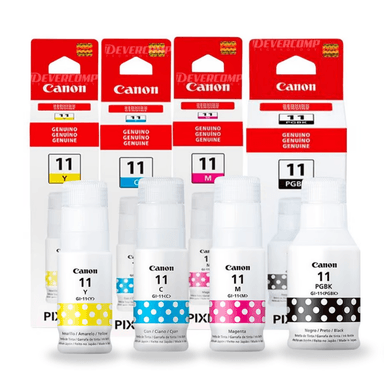 TINTA CANON GI-11 MULTICOLOR KIT 4 BOTELLAS ORIGINAL