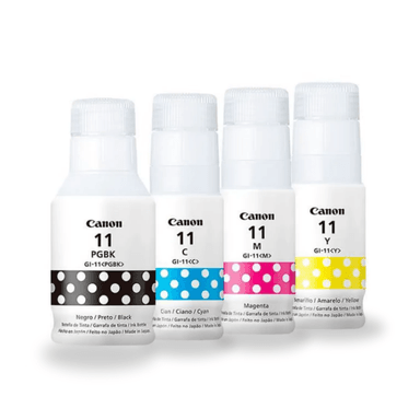 TINTA CANON GI-11 MULTICOLOR KIT 4 BOTELLAS ORIGINAL