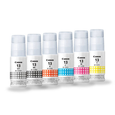 TINTA CANON GI-13 MULTICOLOR KIT 6 BOTELLAS ORIGINAL