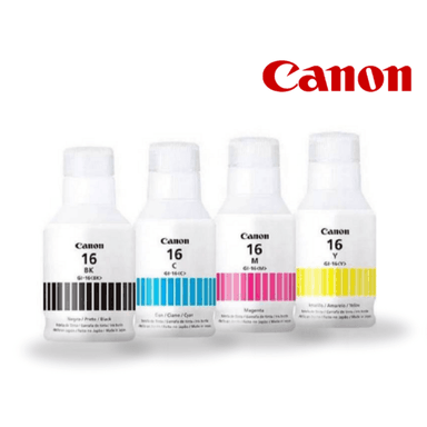 TINTA CANON GI-16 MULTICOLOR KIT 4 BOTELLAS ORIGINAL