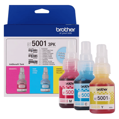 TINTAS BROTHER PACK BT5001 SET 3 COLORES