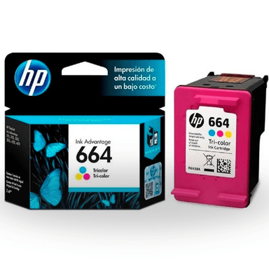 Cartucho de Tinta HP 664 Tricolor Original (F6V28AL)
