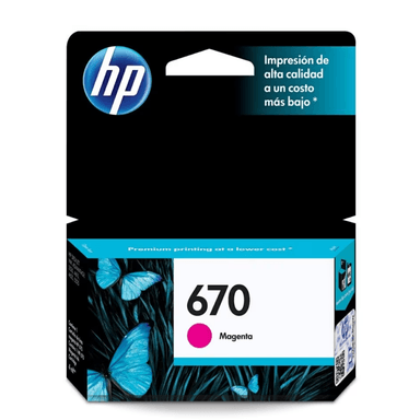 CARTUCHO DE TINTA HP 670 MAGENTA ORIGINAL