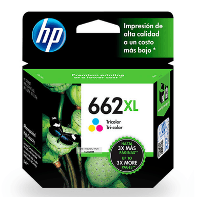 CARTUCHO DE TINTA HP 662XL TRICOLOR ORIGINAL (CZ106AL)