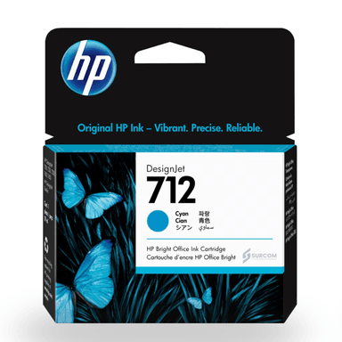 CARTUCHO DE TINTA HP 3ED67A (712A) CIAN 29ML ORIGINAL