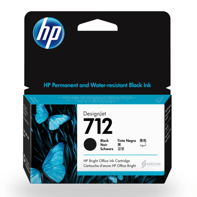 TINTA HP 3ED71A (712A) 80ML BLACK ORIGINAL