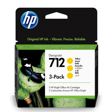 CARTUCHO DE TINTA HP 3ED79A (712A) AMARILLO 29ML ORIGINAL