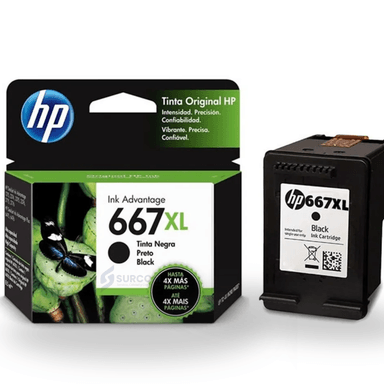 CARTUCHO DE TINTA HP 667XL NEGRO ORIGINAL