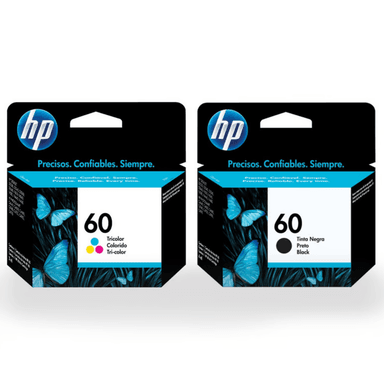 PACK DE CARTUCHOS DE TINTA HP 60 NEGRO Y TRICOLOR ORIGINAL