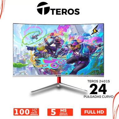 MONITOR GAMER CURVO TEROS TE-2401S – 23.8' FHD 100HZ 5MS HDMI/VGA - 1