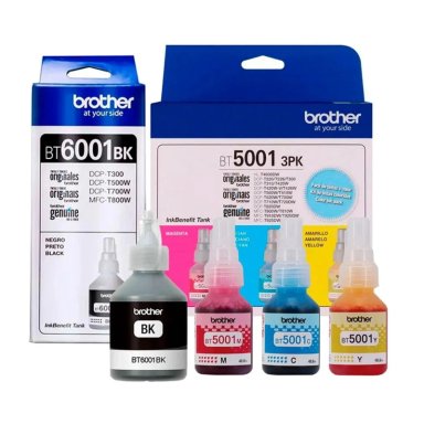 PACK DE 4 TINTAS BROTHER BT5001 BT6001