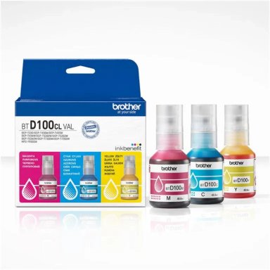 PACK 3 TINTAS BROTHER BTD100CL3PK COLOR