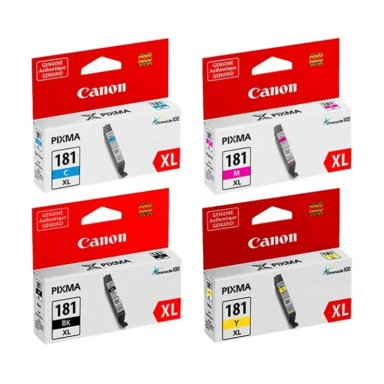 KIT TINTAS CANON CLI-181XL NEGRO CIAN MAGENTA AMARILLO