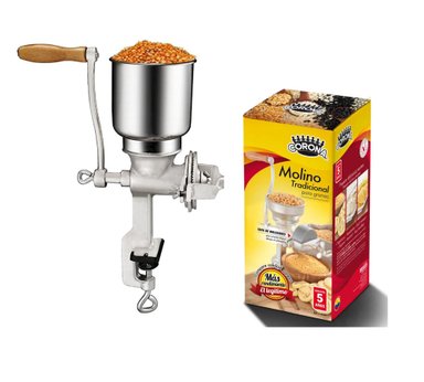 MOLINO MOLEDOR MANUAL PARA GRANOS TOLVA ALTA  MARCA CORONA