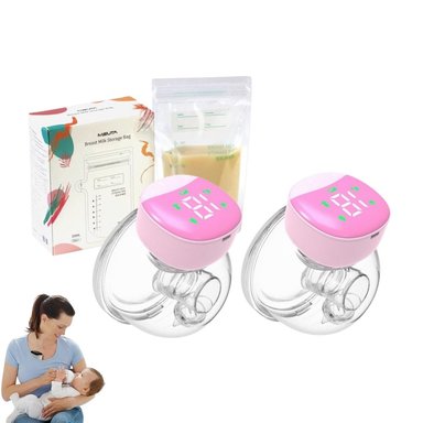 PACK 2 EXTRACTORES LECHE MANOS LIBRES CON BOLSAS RECOLECTORAS