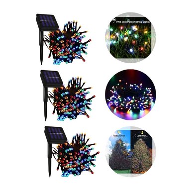 LUCES NAVIDAD MULTICOLOR GUIRNALDA NAVIDEÑAS 3 PZS