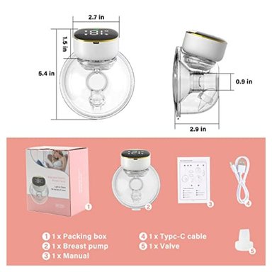 EXTRACTOR LECHE MANOS LIBRES CON BOLSAS RECOLECTORAS - 3