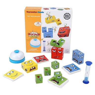 JUEGO DIDÁCTICO ROMPECABEZAS CUBOS EMOCIONES NIÑOS - 1