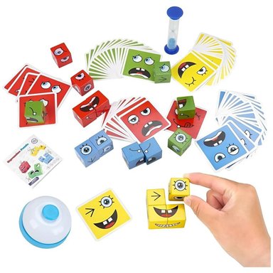 JUEGO DIDÁCTICO ROMPECABEZAS CUBOS EMOCIONES NIÑOS - 2