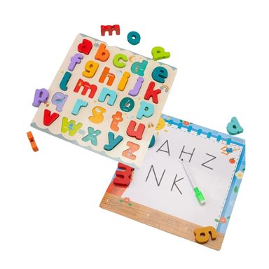 Tablero Didáctico Multifuncional 3 en 1 – Abecedario, Encaje y Pizarra para Niños - 2