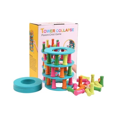 JENGA DE EQUILIBRIO DIDÁCTICO DESAFÍO COLORIDO - 1