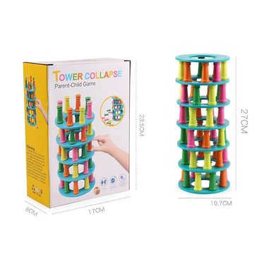 JENGA DE EQUILIBRIO DIDÁCTICO DESAFÍO COLORIDO - 2
