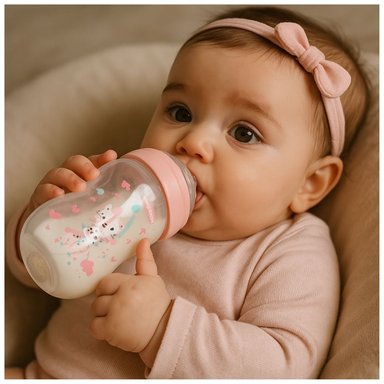 Extractor de Leche Materno Eléctrico Manos Libres + Biberón Rosa Fisher-Price 270ml - 6