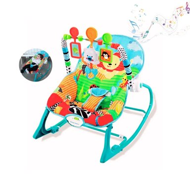 SILLA MECEDORA VIBRADORA MUSICAL REFORZADA - BEBÉ NIÑO