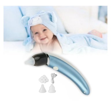 ASPIRADOR NASAL ELÉCTRICO PORTÁTIL COLOR AZUL PARA BEBÉ