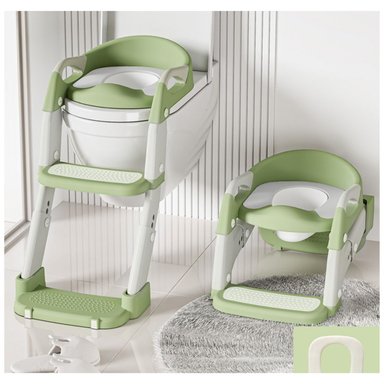 ESCALERA VERDE CON BACÍN ASIENTO DE ENTRENAMIENTO PARA BEBÉ