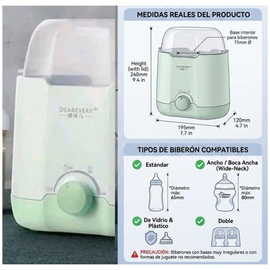 Calentador de Biberones Doble Multifunción - Esterilizador y Temperatura Constante - 4