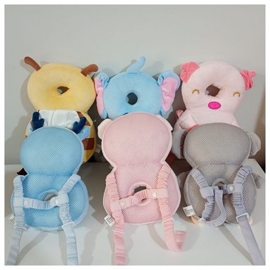 MOCHILA PROTECTORA ANTIGOLPES CELESTE PARA BEBÉ NIÑO - 5