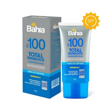 BLOQUEADOR SOLAR BAHÍA AMPLIO ESPECTRO SPF100 120GR - 1