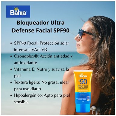 BLOQUEADOR FACIAL BAHÍA AMPLIO ESPECTRO SPF90 120GR - 2